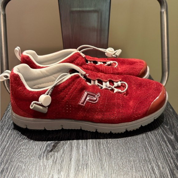 Propét Womens Travel Walker Soft Suede Old Brick color - Picture 10 of 10